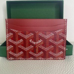 Goyard Saint Sulpice Classic Multi-slot Cardholder in Burgundy